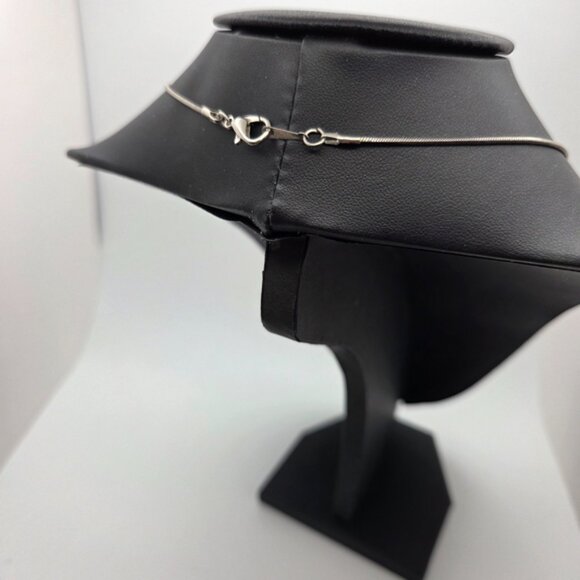 Strawberry Quartz Heart Pendant Necklace Sterling Silver - Picture 5 of 5